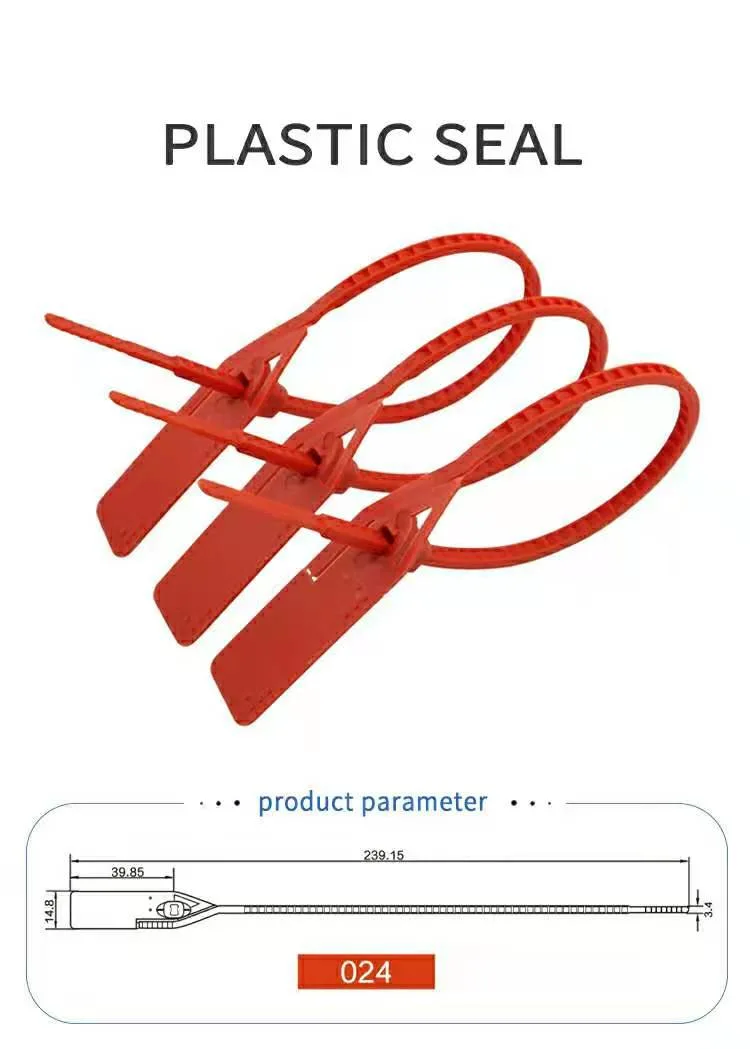 Adjustable Length PP Plastic Strip Seals with Logo for Boxes