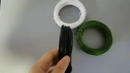 12 Gauge 2.0mm Plastic Coated Garden Wire 110 Feet Twist Tie Wire for Training Vines Roses and Climbing Plants